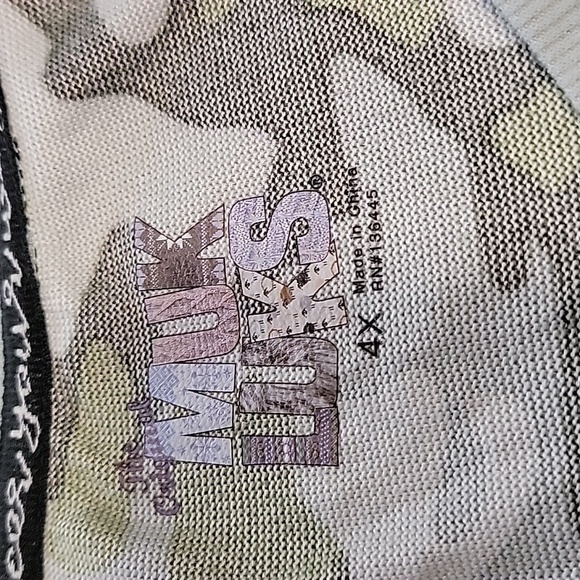 Muk Luks Size 4X Green Camo Soft Sweatshirt Style Top. Excellent Used Condition - Picture 7 of 8